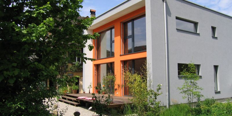 Anbau Minergiehaus an Wohnhaus in Malters