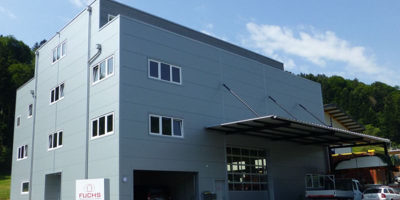 Baueingabe: Neubau Gewerbehalle in Schachen